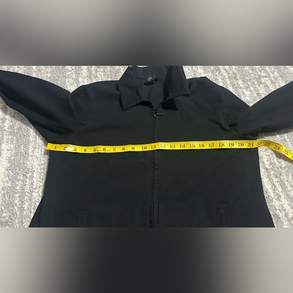 Eileen Fisher Black Jacket Sz L Lightweight Jacket Pockets Full Zip Quiet Luxury - Picture 6 of 8